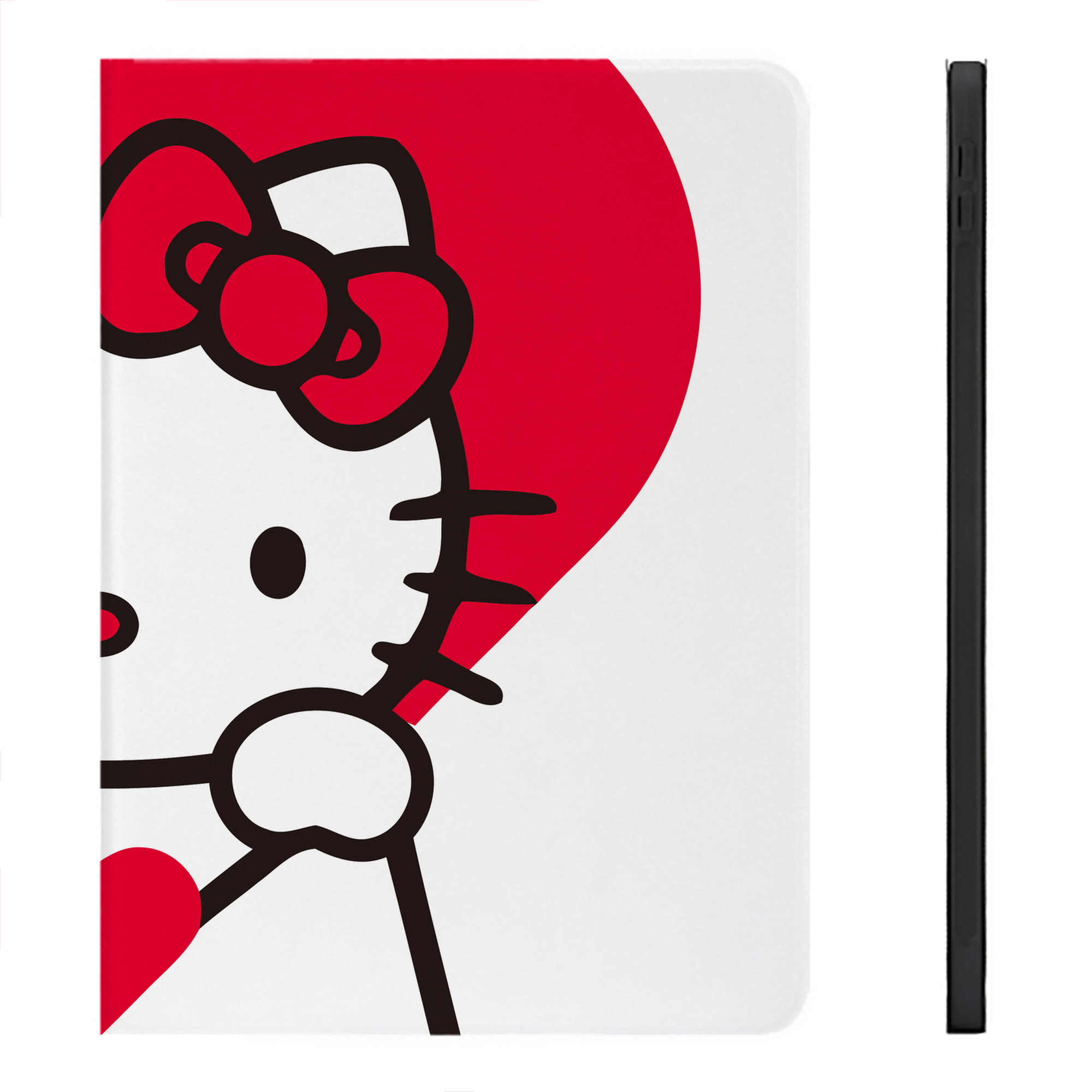 （画像用） Hello Kitty ハローキティ IPadケース ペンホルダー付き ブックスタイルデザイン